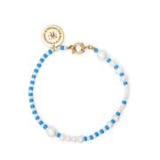 Sporty & Rich Blå Beads Armband Blue, Dam