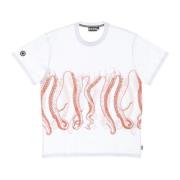Octopus T-Shirts White, Herr