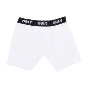 Obey Streetwear Boxers 2 Pack Vit White, Herr