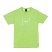 HUF Essentials Box Logo T-Shirt Green, Herr