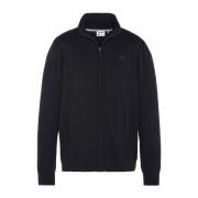 Schott NYC Zip-through Sweatshirt för Män Black, Herr