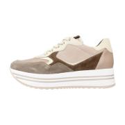 Nerogiardini Snörning Mode Sneakers Brown, Dam