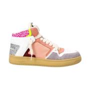 Philippe Model Patchwork High Top Sneakers White, Dam