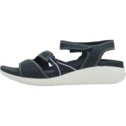 Clarks Flat Sandals Blue, Dam