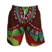 Dsquared2 Tryckta herr badkläder shorts Multicolor, Herr