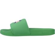 Tommy Jeans Sliders Green, Dam