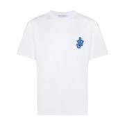 JW Anderson Ankare Patch Logo T-Shirt White, Herr