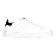 Hogan Vita lädersneakers med svart tunga White, Herr