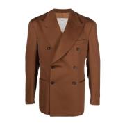 Giuliva Heritage Tobacco Brown Dubbelknäppt Blazer Brown, Herr