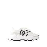 Dolce & Gabbana Nylon Sneakers - Vit White, Dam