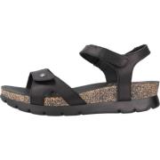 Panama Jack Stiliga Platta Sandaler Black, Dam