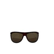 Gucci Vintage Pre-owned Plast solglasgon Brown, Dam