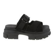 UGG Svart Mocka Slide Sandal Black, Dam