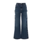 Agolde Kliska Denim Jeans Blue, Dam