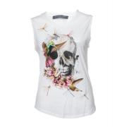 Alexander McQueen Pre-owned Ärmlös topp med skalle White, Dam