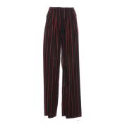 Weili Zheng Wwzpl142 Wide Trousers Black, Dam