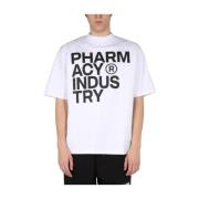 Pharmacy Industry Logo Print T-Shirt White, Herr
