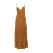 Forte Forte Bronsfärgad klänning med stil Brown, Dam
