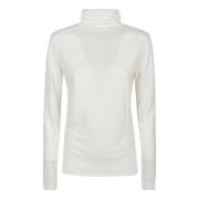 Loulou Studio Ivory Gallinara Turtle Neck Sweater Beige, Dam