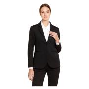Mason's Svart Jersey Blazer för Kvinnor Black, Dam