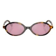 Miu Miu Runda Havana Solglasögon Brown, Dam