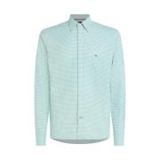 Tommy Hilfiger 1985 Oxford Gingham Blusar Grön Green, Herr