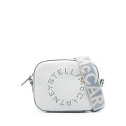 Stella McCartney Blå Mini Stella Logo Crossbody Väska Blue, Dam