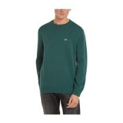 Tommy Hilfiger Grön Stickad Tröja från Tommy Jeans Green, Herr