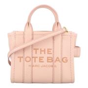 Marc Jacobs Strukturerad Läder Mikro Tote Väska Pink, Dam