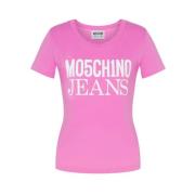 Moschino Stilren T-shirt Pink, Dam