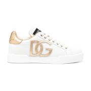 Dolce & Gabbana DG-Dekorerade Låga Sneakers White, Dam