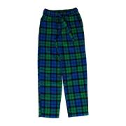 Tekla Oversized Flannel Sleepwear Pant Green, Herr