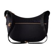 Borbonese Luna Hobo Väska Black, Dam