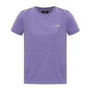 A.p.c. ‘Overdye’ T-shirt med logotyp Purple, Dam