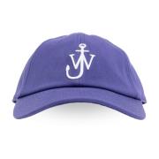 JW Anderson Baseballkeps med logotyp Purple, Dam
