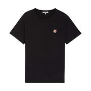 Maison Kitsuné Klassisk Fox Head Patch T-shirt (Svart) Black, Herr