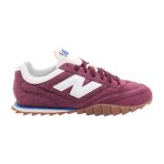 New Balance Röda Mockasneakers med Snörning för Män Red, Herr