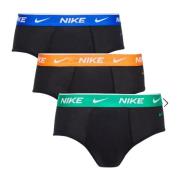 Nike Set med tre färgglada briefs för höst vinter Black, Herr