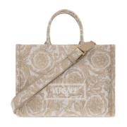 Versace ‘Athena’ shopper väska Beige, Dam