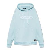 Versace Logo hoodie Blue, Dam