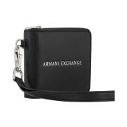Armani Exchange Plånbok med präglad logotyp Black, Herr