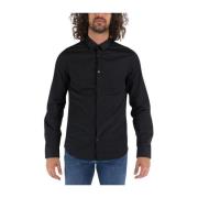 Armani Exchange Casual Shirts Black, Herr