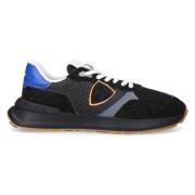 Philippe Model Svarta Antibes Sneakers med Mockainsatser Black, Herr