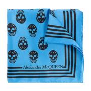 Alexander McQueen Sidenhalsduk Blue, Dam