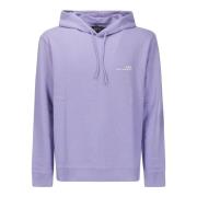 A.p.c. Hoodie Sweatshirt Overdye Purple, Herr