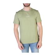 Calvin Klein Herr T-shirt med korta ärmar och rund hals Green, Herr