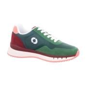 Ecoalf Gröna Aslappnade Syntetiska Sneakers med 4 cm Gummisula Green, ...