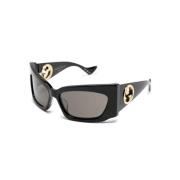 Gucci Black Sungles with Original Accessories Black, Dam