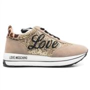 Love Moschino Sneakers Beige, Dam