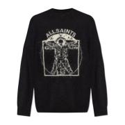 AllSaints ‘Insignia’ tröja Black, Herr